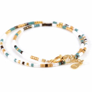 Pulsera doble-gargantilla mallard/oro